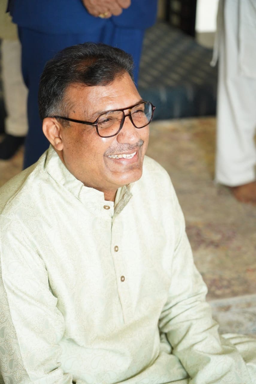 Padmesh Gupta at community gathering