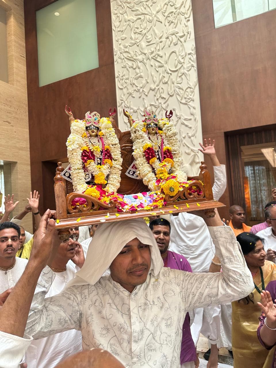Padmesh Gupta at religious procession