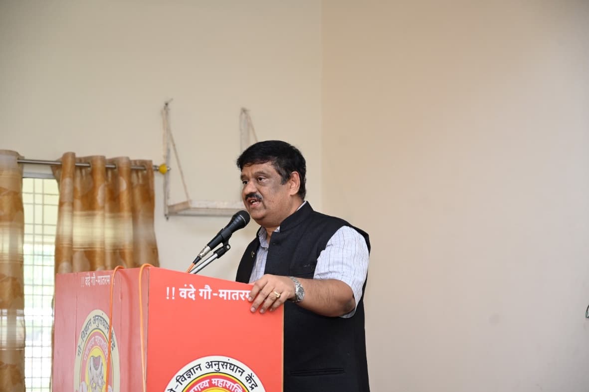 Gou-Pujan with Governor Banwarilal Ji Purohit at GVAK